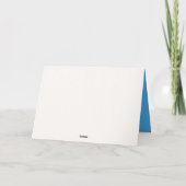 Carte Chat Ragdoll Anniversaire Avec Papillon Néon Bleu (Dos)