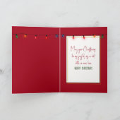 Carte Chat ragdoll de Noël dans une boîte en carton (Intérieur)