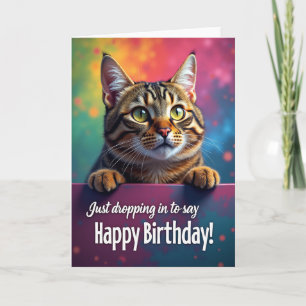 Carte Chat Rayé