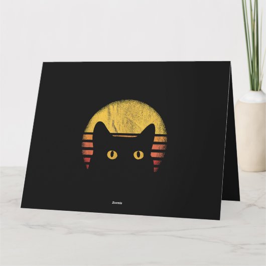 Carte Chat Rétro Vintage (Dos)