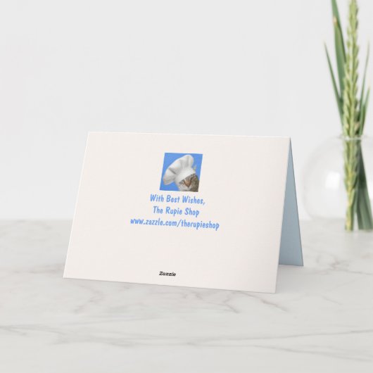 Carte Chat Rêve De Poisson Anniversaire (Dos)