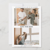 Carte Chat Sauvez la date Humains Se marier Mariage (Devant)