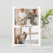 Carte Chat Sauvez la date Humains Se marier Mariage (Debout devant)