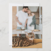 Carte Chat Sauvez la date Humains Se marier Mariage (Dos)