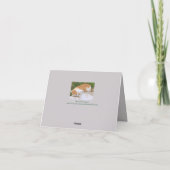 CARTE CHAT S'ENDORMANT EN MANGEANT (Dos)
