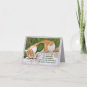 CARTE CHAT S'ENDORMANT EN MANGEANT (Devant)