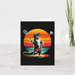 Carte Chat Shuttle Badminton Hommes Femmes