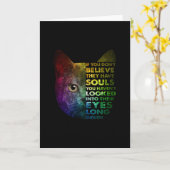 Carte Chat Si Vous Ne Croyez Pas Qu_Ils Ont Des Âmes Amo (Fleur jaune)