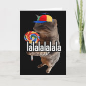 Carte Chat Silly Avec Mème De Sucette (Devant)