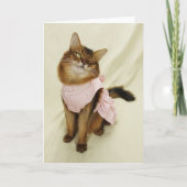 Carte Chat somalien Flirty (Devant)