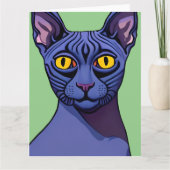 Carte Chat Sphynx (Devant)