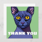 Carte Chat Sphynx (Devant / Derrière)