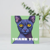 Carte Chat Sphynx (Debout devant)