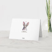 Carte Chat Sphynx avec Chapeau de Fête (Dos)