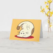 Carte Chat supérieur (Fleur jaune)