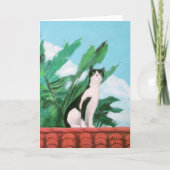 Carte Chat sur le toit (Devant)