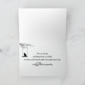 Carte Chat Tabby Ange pour Perte d'Animal de Compagnie (Intérieur)