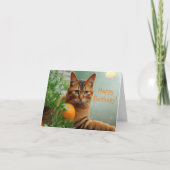 Carte Chat Tabby Orange (Devant)