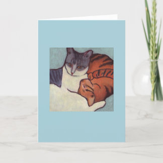 Carte Chat tigré orange