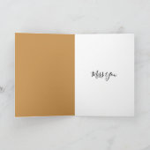 Carte Chat tigré qui t'ignore avec note (Intérieur)