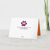 Carte CHAT, TORTUE ET Fête des pères DE BASKETBALL (Dos)