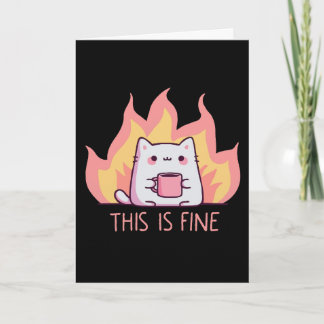 Carte Chat Un Feu C'est Très Bien