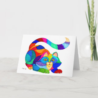 Carte Chat vif