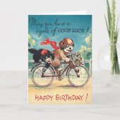 Carte Chat vintage Et Chiens (Devant)