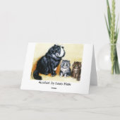 Carte Chat vintage Obtenir bientôt (Dos)