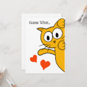 Carte Chat Vous êtes Mon Favori Accueil Plat Humain (Devant/Arrière en situation)