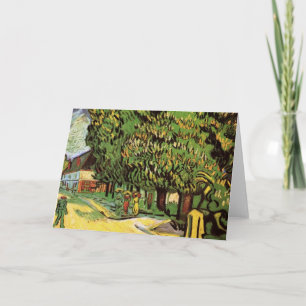 Carte Châtaigniers en fleurs par Vincent van Gogh
