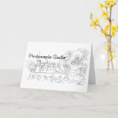 Carte Château Ardencaple Highlands Écosse (Fleur jaune)
