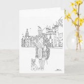 Carte Château Balmoral Ecosse (Fleur jaune)