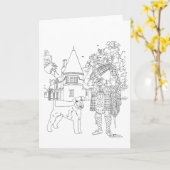 Carte Château d'Aboyne Écosse (Fleur jaune)