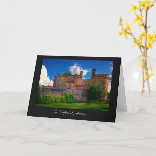 Carte Château Dalhousie, Midlothien - En Sympathie La Pl (Fleur jaune)