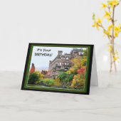 Carte Château de Bannermans / Anniversaire d'automne (Fleur jaune)