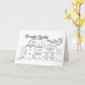 Carte Château de Brodie, Moray, Écosse (Fleur jaune)