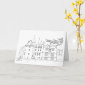 Carte Château de Brodie, Moray, Écosse (Fleur jaune)