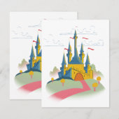 Carte Château de conte de fées (Devant / Derrière)