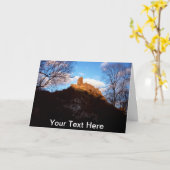 Carte Château de Corfe Personnalisable (Fleur jaune)