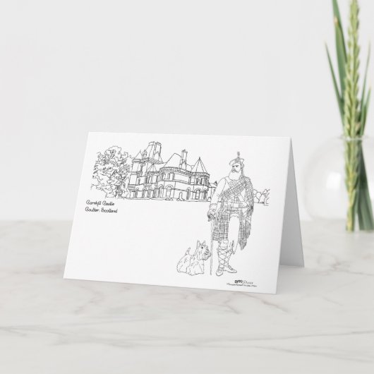 Carte Château de Cornhill Écosse (Devant)