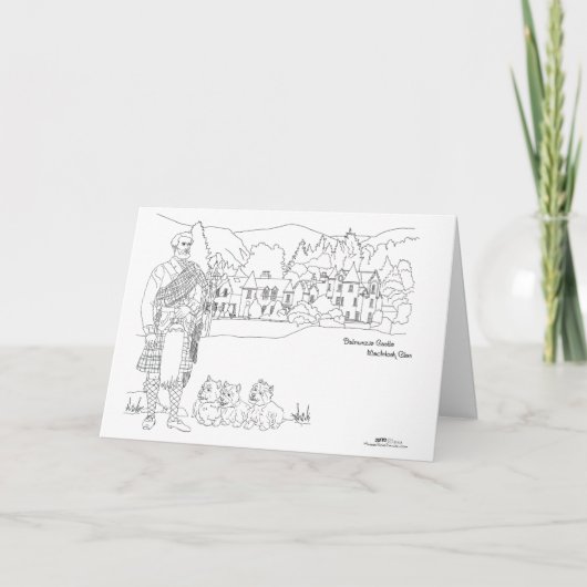 Carte Château de Dalmunzie (Devant)