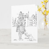 Carte Château de Fyvie Ecosse (Fleur jaune)