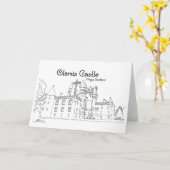 Carte Château de Glamis Ecosse (Fleur jaune)