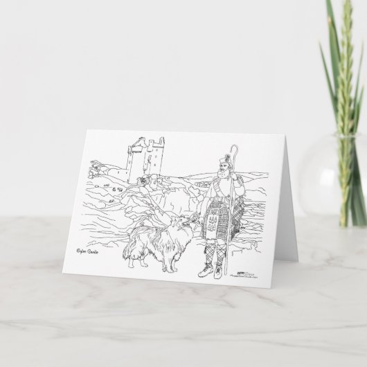 Carte Château de Gylen Ecosse (Devant)