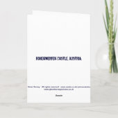 Carte Château de Hohenwerfen (Dos)