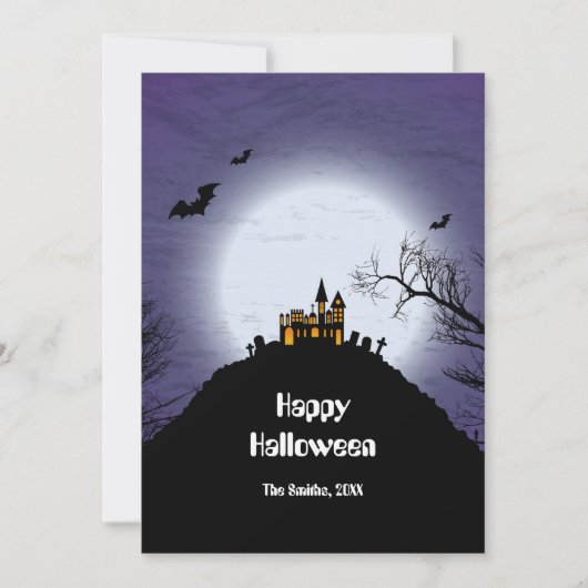 Carte Château de la Lune d'Halloween (Devant)