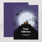 Carte Château de la Lune d'Halloween (Devant / Derrière)