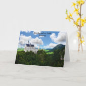 Carte Château de Neuschwanstein Bavière Allemagne Photog (Fleur jaune)