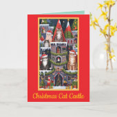 Carte Château de Noël 2 (Fleur jaune)